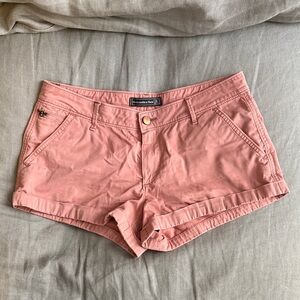 Abercrombie & Fitch Women's Dusty Pink Cargo Shorts